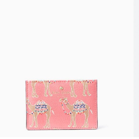 Kate Spade Spice Things Up Camel March credit card Holder wallet - Picture 1 of 6
